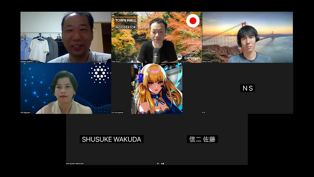 CatalystFUND10ユーにゃさん/Ranketさん/和久田さん/Sociousセラさん/Haさん/PAIMA状況ー報告東半球ミートアップ日本ルーム9月23日