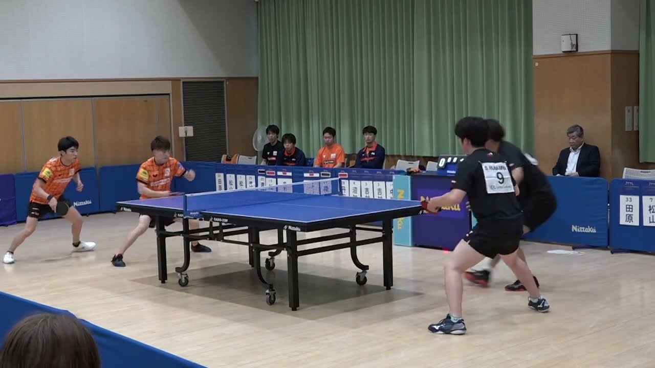 【第3試合】沼村斉弥/吉村和弘 vs 渡辺裕介/松山祐季｜2023年度タクシンスポーツ前期日本卓球リーグ滋賀大会 ホームマッチ