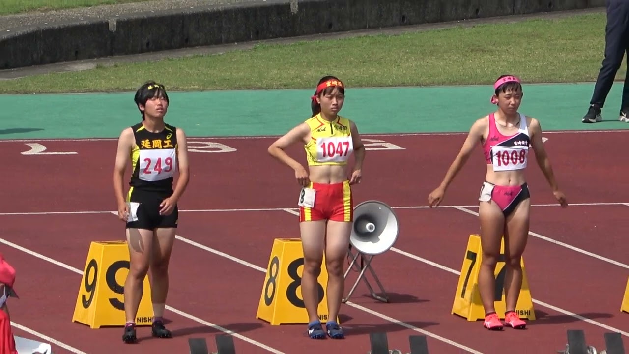 20230916133358宮崎県高校新人大会女100ｍ準決勝2組 内山田 玲2(宮崎商)12"67