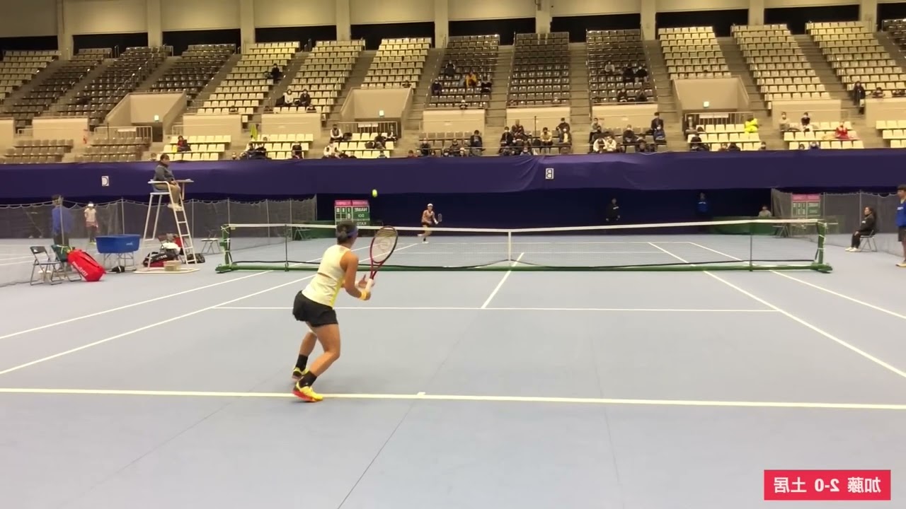 右利き編集、土居美咲のフォアハンドストローク（スロー）/ Misaki Doi Forehand Stroke Slow Motion【Righty】