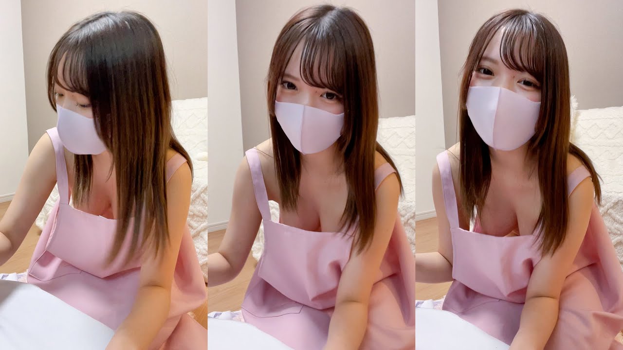アイロンがけの最中に思いっきり…【ポロリ】