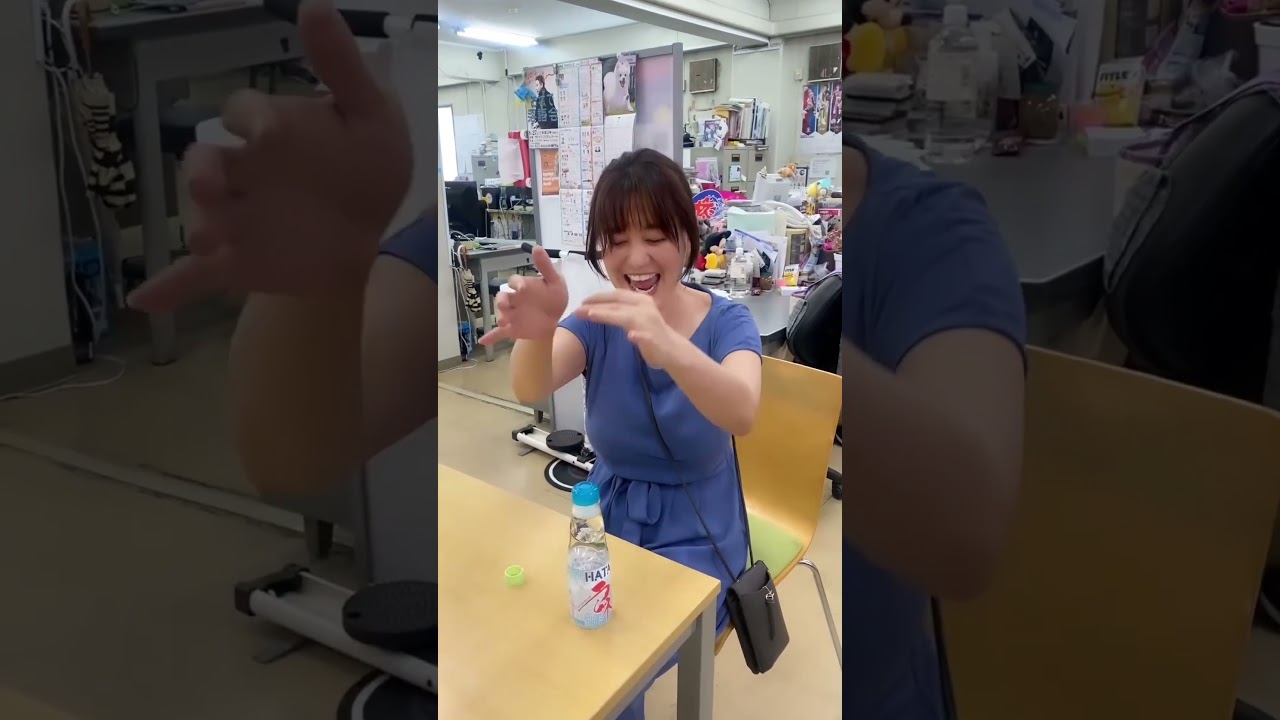 竹中知華さん、ラムネに苦戦