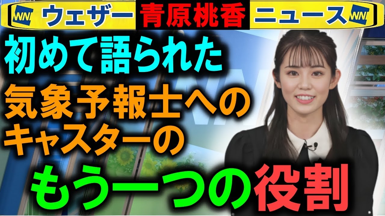 【青原桃香】キャスターの気象予報士への役割 ウェザーニュース
