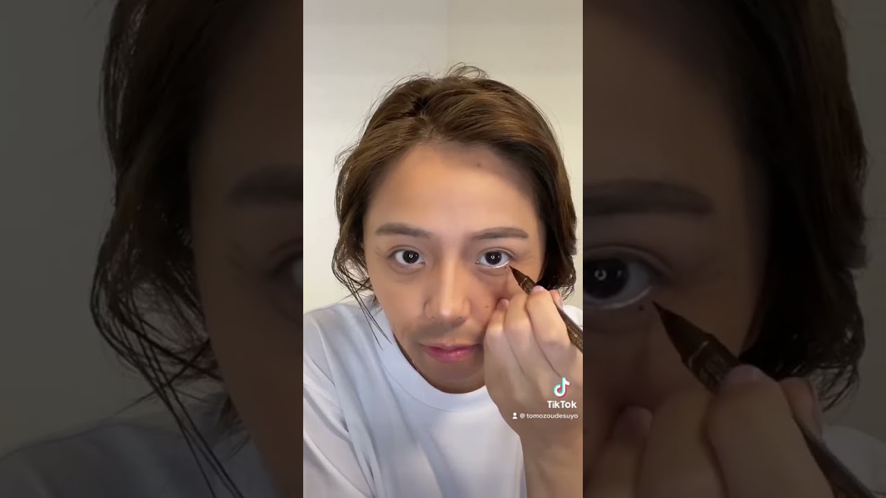 阿部寛さん風メイクやってみた！　#makeup