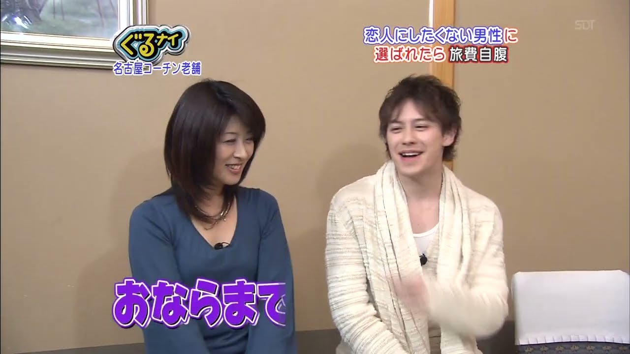 古市幸子アナ　キレイに胸ちら