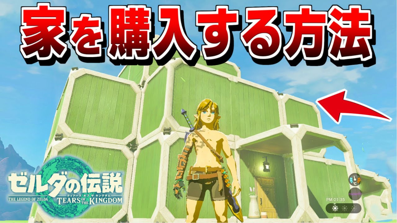 【ゼルダの伝説 ティアキン】家を購入する方法 /マイホームの入手方法【ゼルダの伝説 ティアーズオブザキングダム】【totk】エノキダイベント