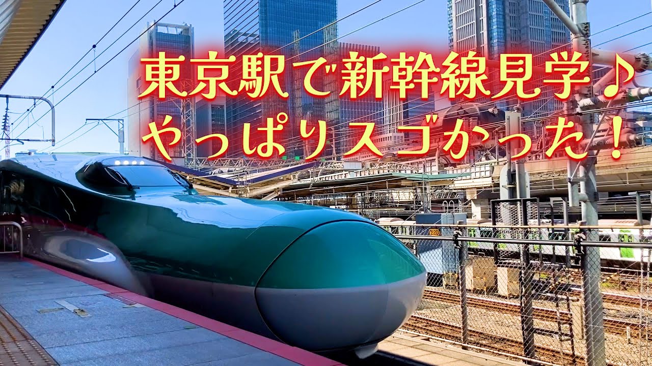 東京駅で新幹線。３０分でこんなに見られるの⁉