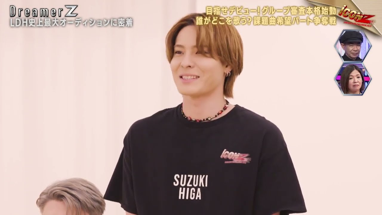 とんねるず・木梨憲武～夢のオーディションバラエティー iCON Z男性部門～第二章～グループ審査本格始動。課題曲の振付がついにスタート！そして第二章の審査方法が明らかに…