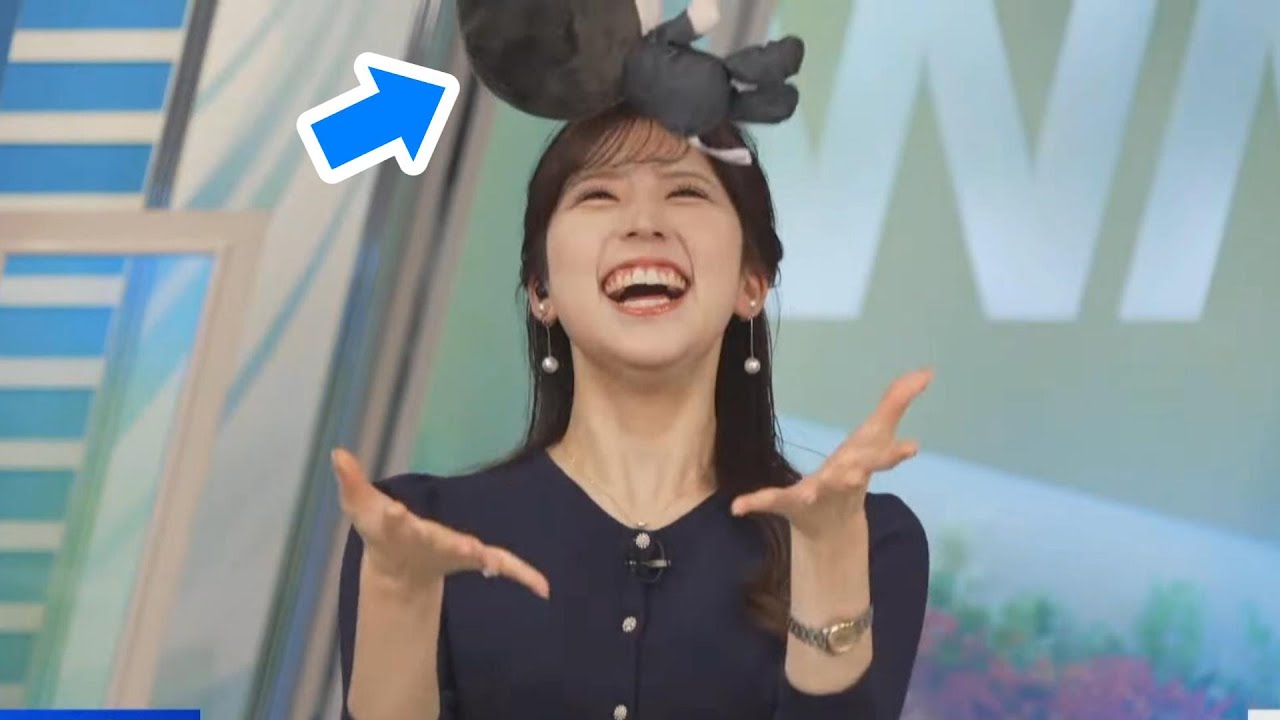 【小林李衣奈】ぐっさんを雑に扱ってしまうりーちゃん【ウェザーニュース】