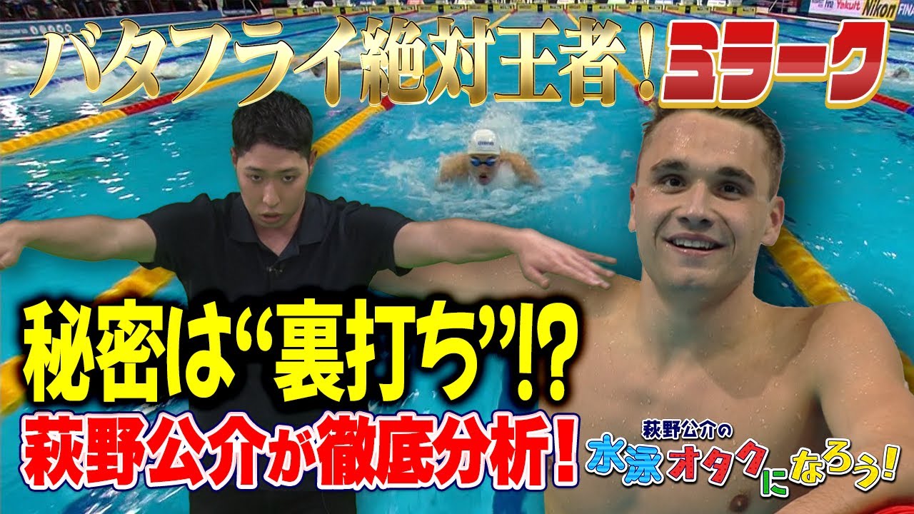 バタフライ絶対王者！ミラーク【萩野公介の水泳オタクになろう】秘密は“裏打ち”！？