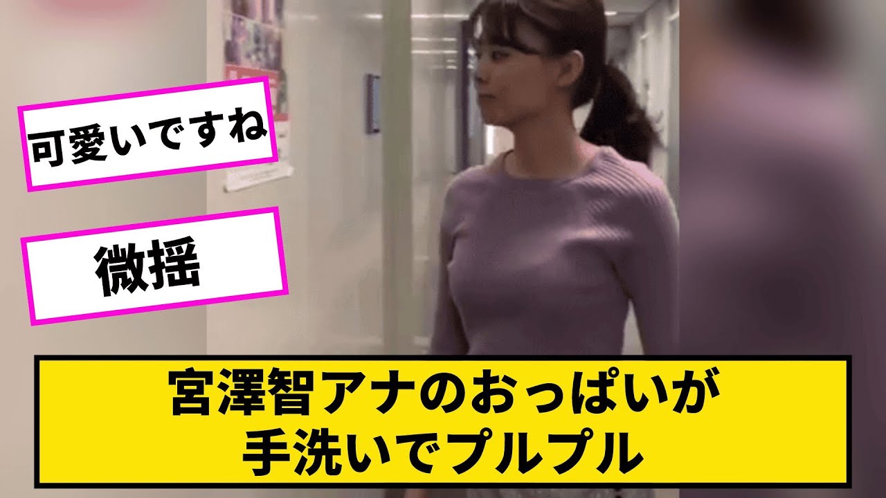 宮澤智アナのおっぱいが手洗いでプルプル【2chまとめ】【なんＪ2chまとめ】#宮澤智#なんj #アナウンサー