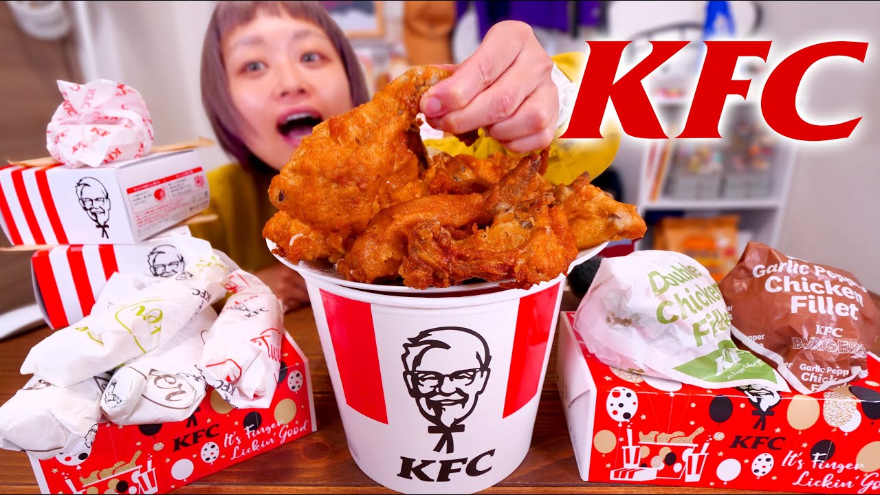 【深夜の背徳】クリスマス🎄といえば。ケンタッキーフライドチキンでしょ。【KFC】【大食い】【ロシアン佐藤】