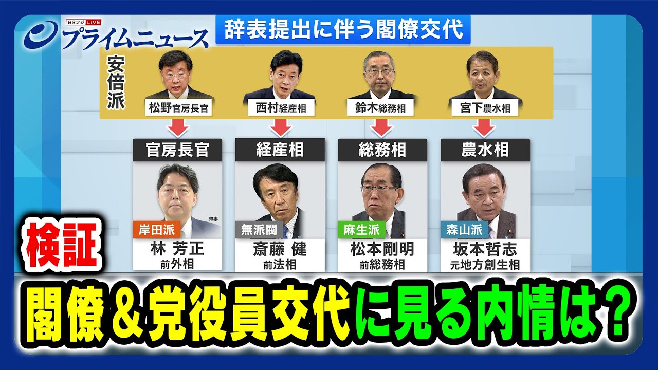 【閣僚交代徹底検証】閣僚＆党役員交代にみる内情は？ 2023/12/14放送＜前編＞