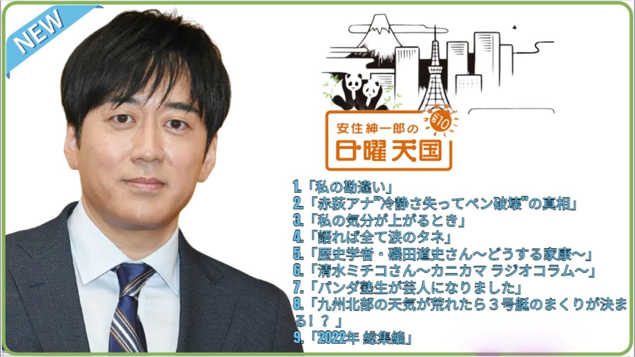 2022年、安住紳一郎の『サンデーヘブン』コンピレーション