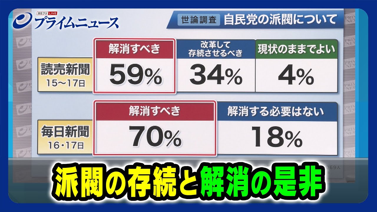 【派閥は必要悪？】派閥の存続と解消の是非 2023/12/22放送＜後編＞