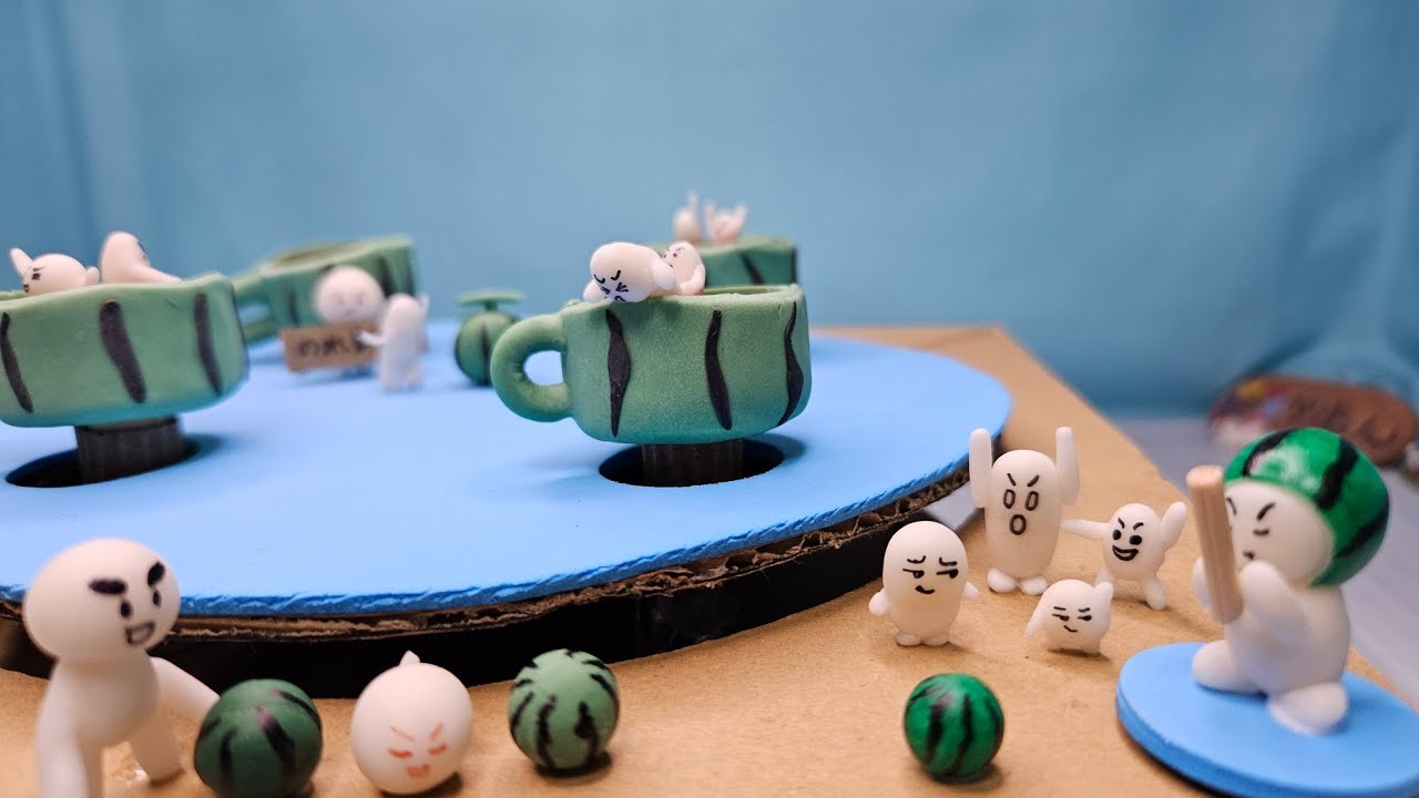 【おもちゃ/toy2】スイカップに乗ってスイカ割り