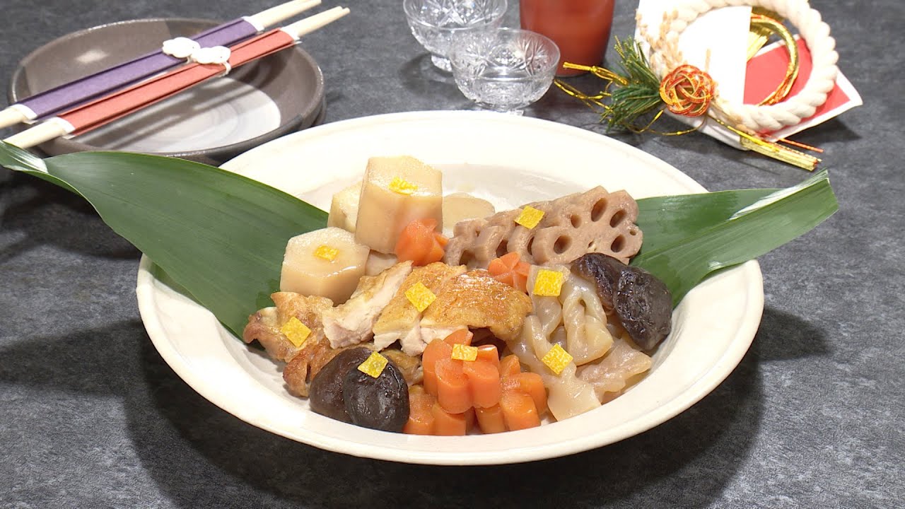 【3分クッキング公式】鶏肉入り煮しめ