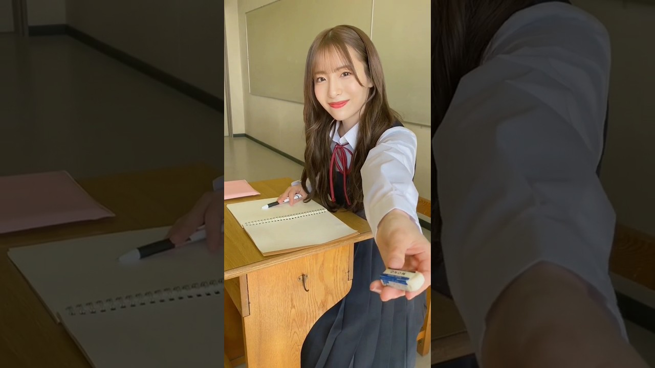🍊 消しゴムを拾ってくれた君 🌸 AKB48 17期研究生 平田侑希 🍓 #AKB48 #17期研究生 #消しゴム #平田侑希 #shorts