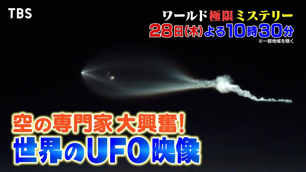 屋根裏にいた宇宙人!? 埼玉にいた妖精!? 世界中のUFO･UMA･超人･不可思議映像SP!!『衝撃映像100連発＆動物スクープ＆極限ミステリー』12/28(木)【TBS】