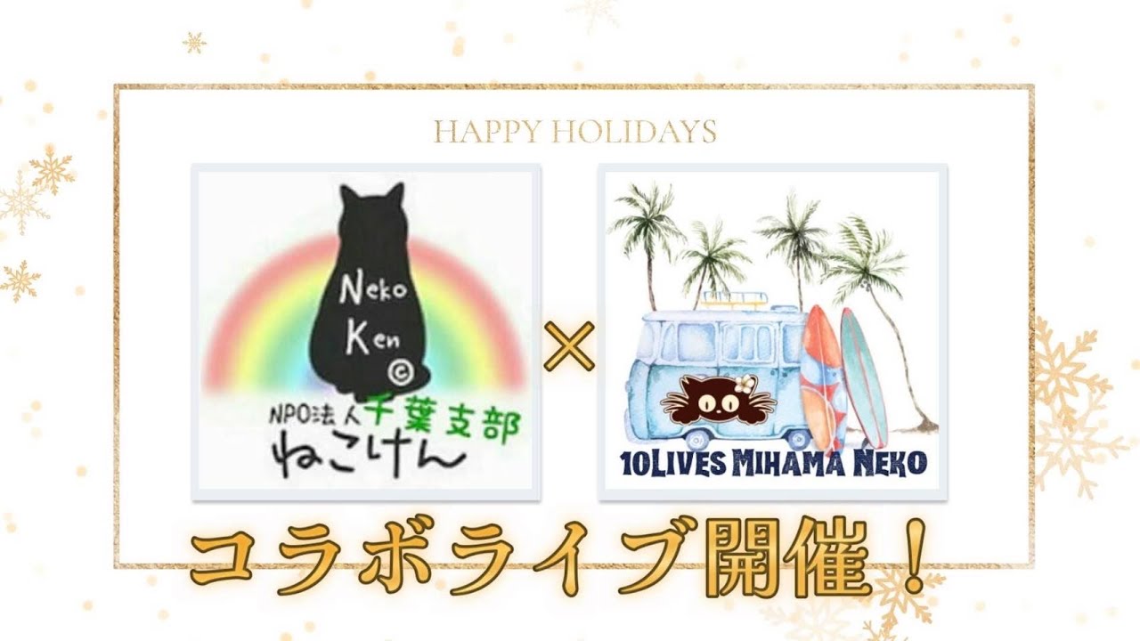 ねこけん千葉チャンネル✖️10LivesMihamaNeko(美浜ねこの会)コラボライブ