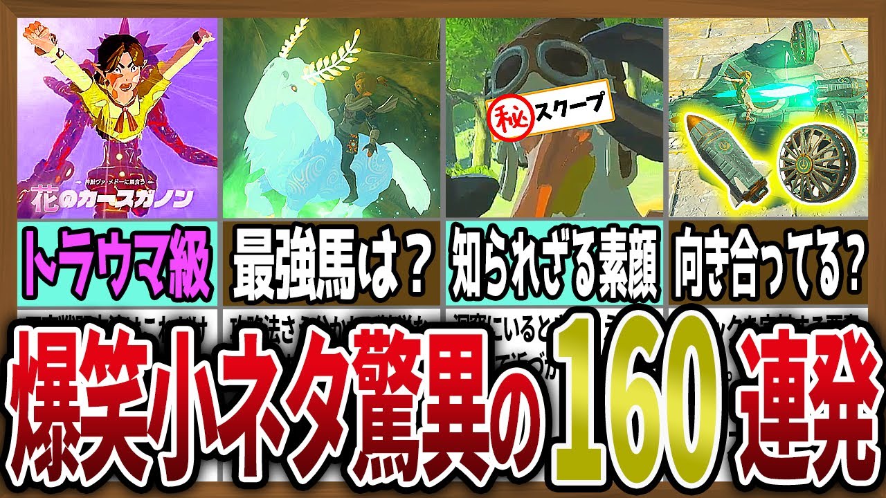 【小ネタ】ティアキン爆笑小ネタあるある驚異の167連発【ゼルダの伝説ティアーズオブザキングダム】【総集編】【作業用】
