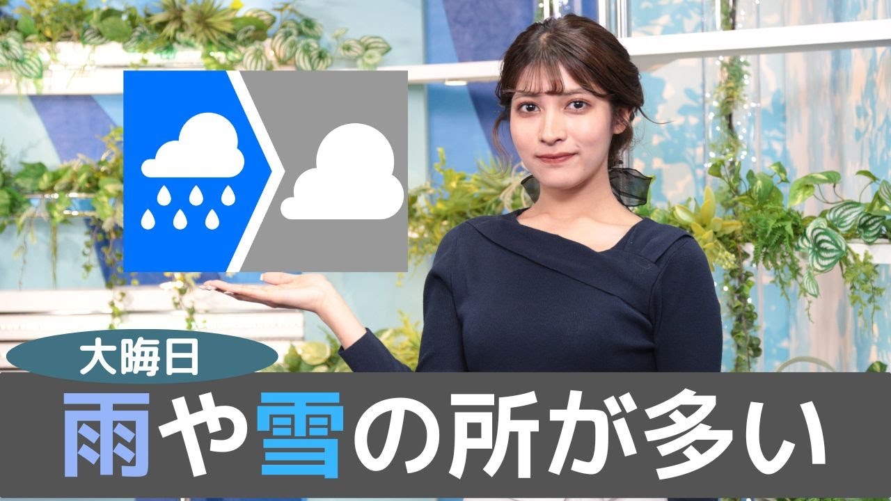 お天気キャスター解説 あす 12月31日(日)大晦日の天気