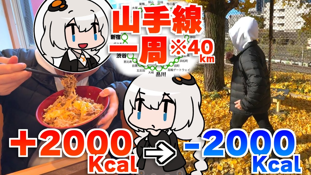 【永久機関】ドカ食いした分だけ歩けばカロリー±０で山手線一周できる説
