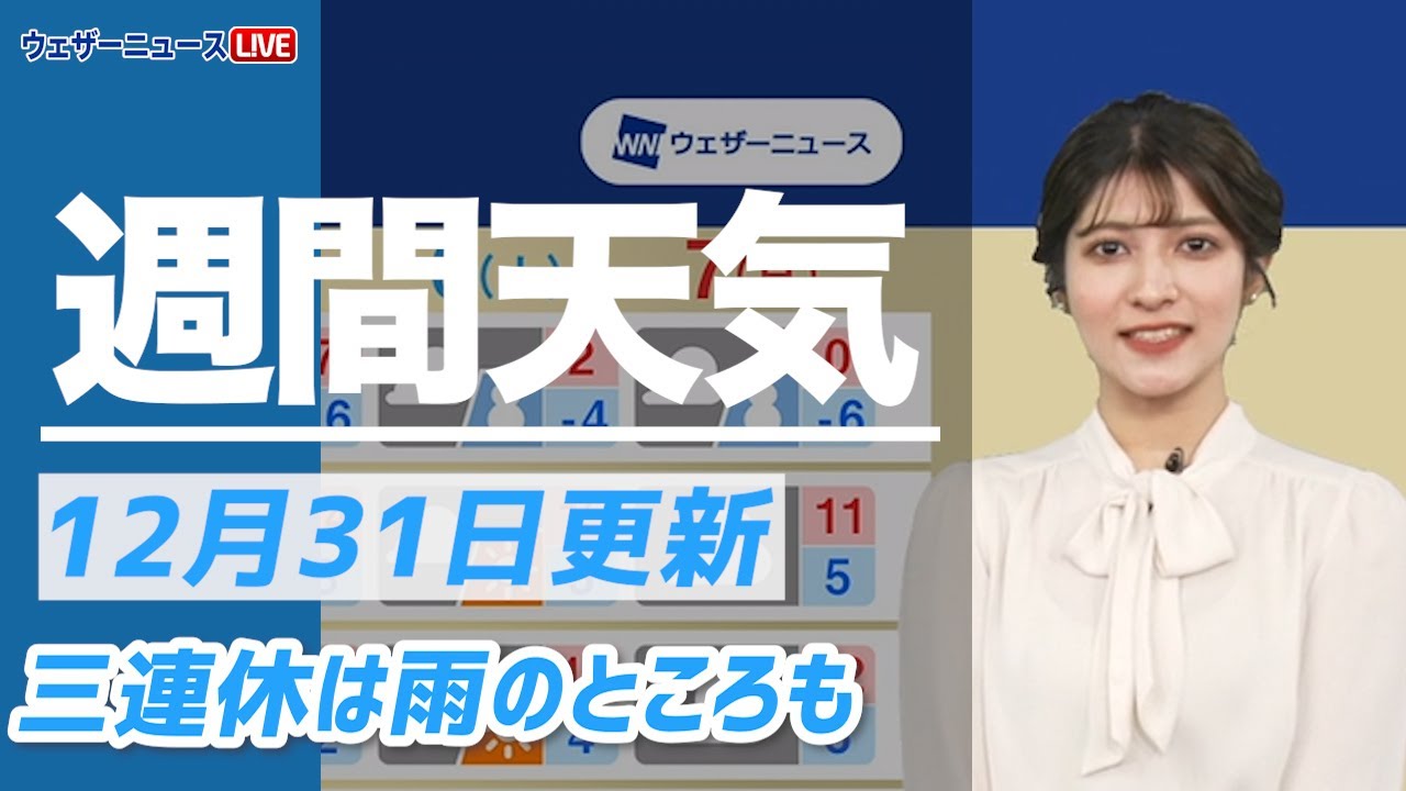【週間天気予報】三連休は雨のところも