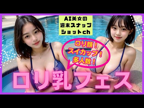 【4K画質】究極の巨乳＆スイカップ - ロリ顔セクシーモデルたちの魅力全開