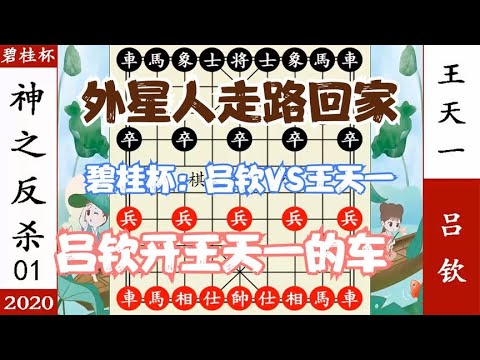 象棋神少帅：碧桂园杯 王天一兵临城下 吕钦弃炮 神兵抽车反杀 牛