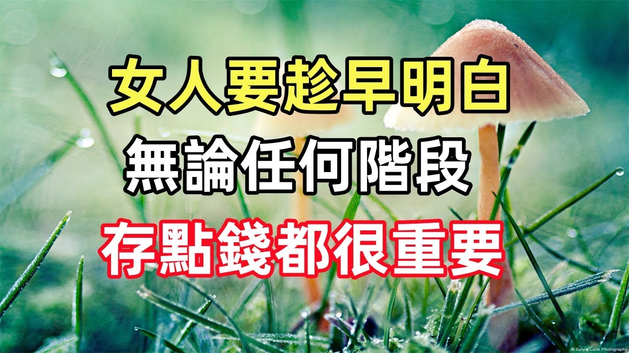 女人要趁早明白，無論任何階段，存點錢都很重要