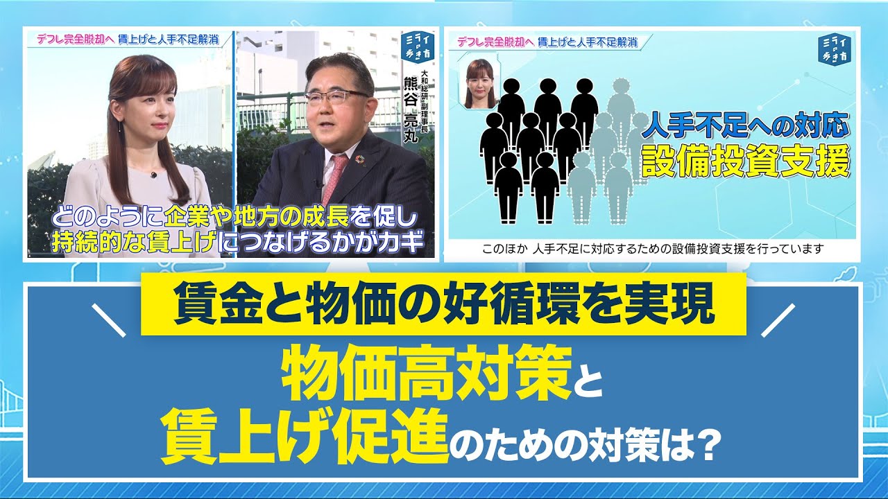 デフレからの完全脱却へ！賃上げと人手不足解消 ミライの歩き方 2024年01月10日放送分【公式】