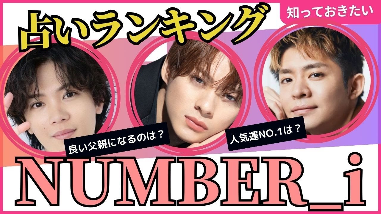 占い【Number_i】で一番〇〇な人をランキングで発表！西洋占星術で鑑定。【ナンバーアイ・KING & PRINCE・キングアンドプリンス】平野紫耀・岸優太・神宮寺勇太