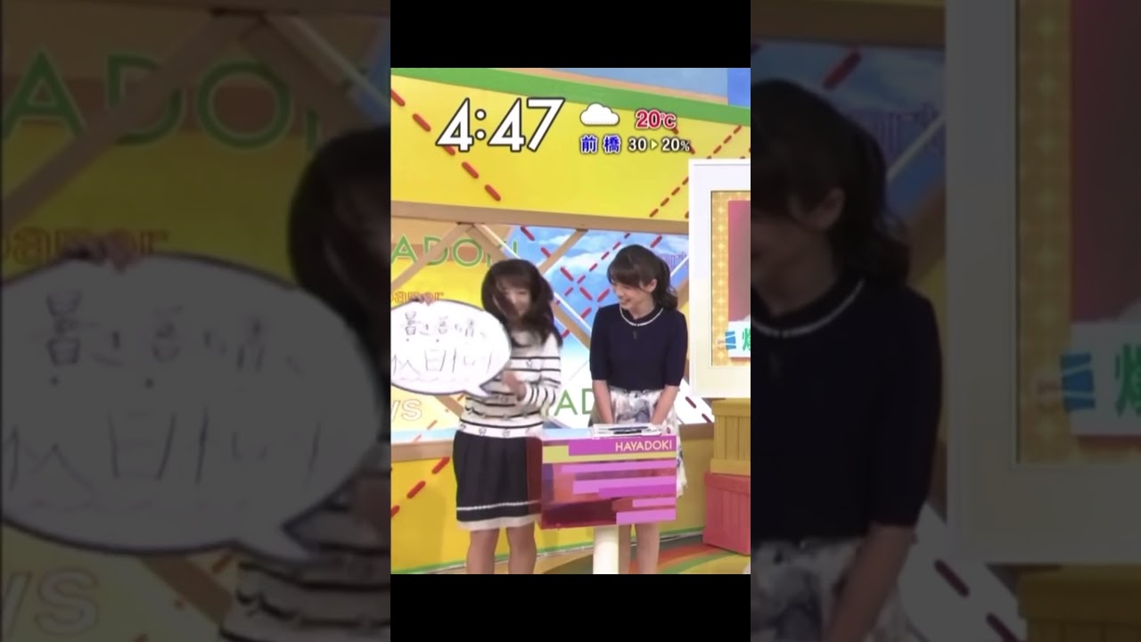 お天気お姉さんの福岡良子さゆが吹き出しにスカート捲られて純白パンチラ