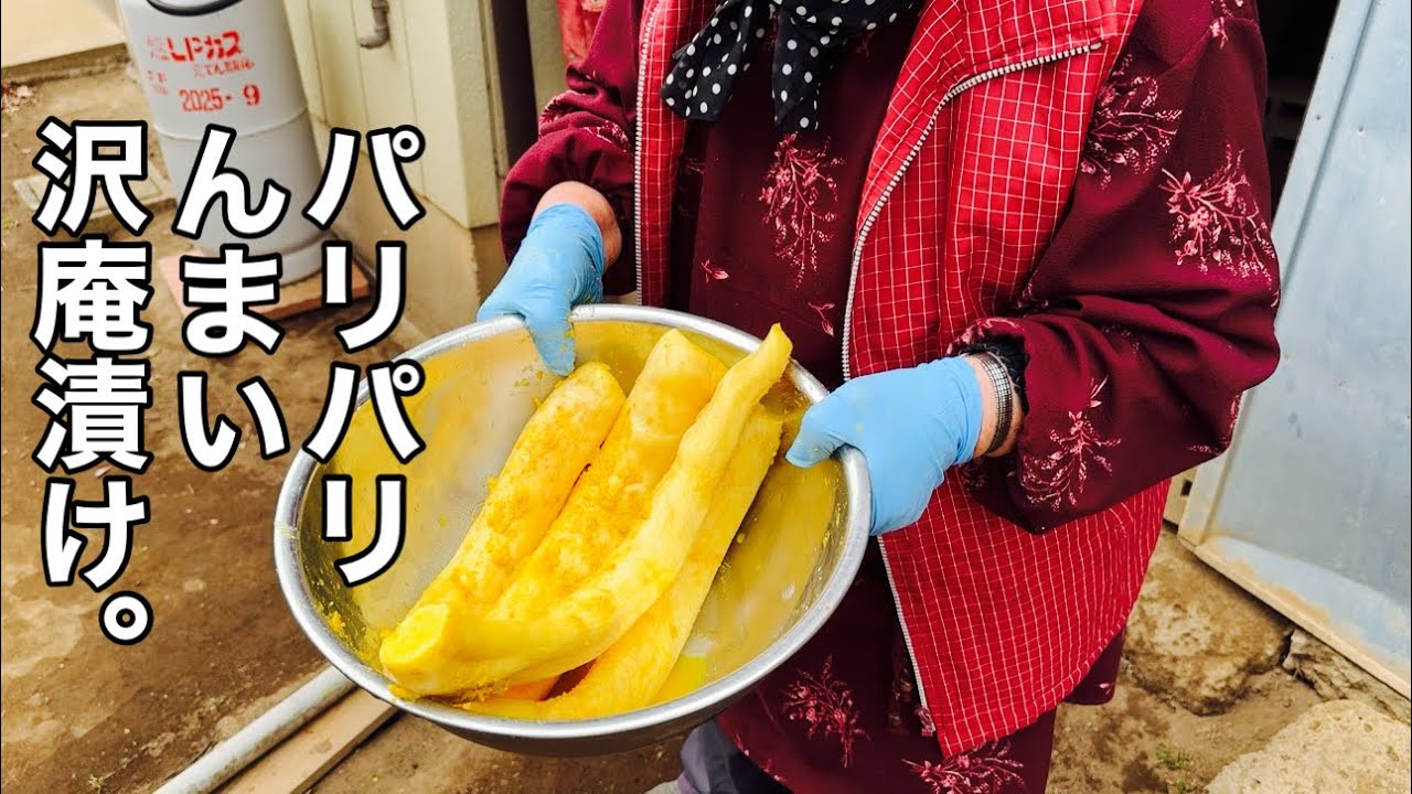 大根だけでこんなに旨いのかって言われた　大根のたくあん漬け（完成編）24/1/12