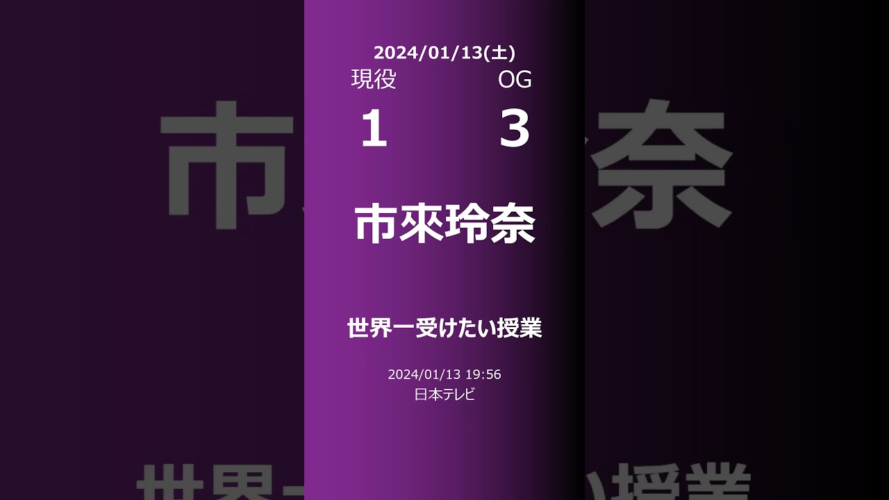 【明日の乃木坂】現役・OG 2024/01/13 #shorts #乃木坂46 【番組出演】