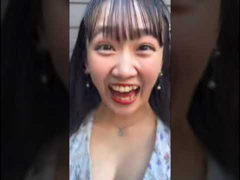 ｢1分間作業用｣奥村梨穂VS男性視聴者　熊本県産スイカップがちょっとジャンプして胸張ったらシャツのボタン飛ばしてしまう