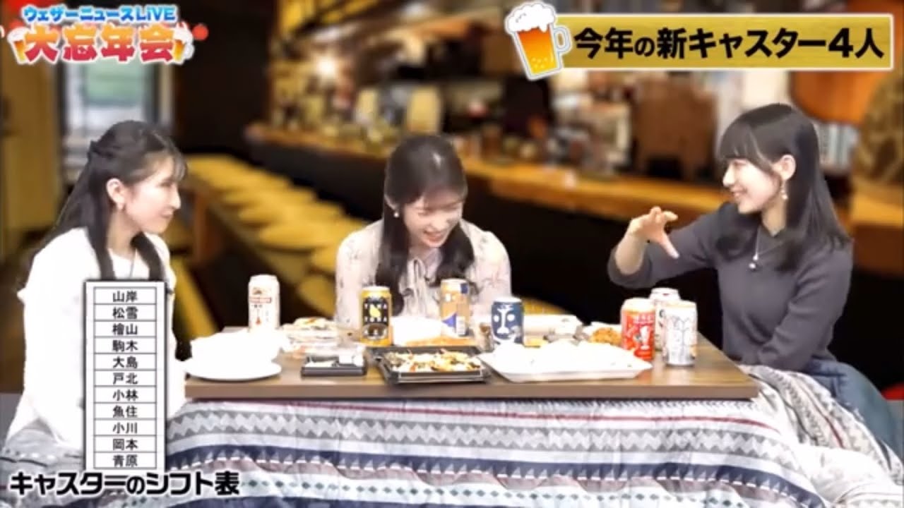 あいりんさんがキャスター歴1番長いのを強調するゆいちゃん[山岸愛梨×檜山沙耶×駒木結衣]
