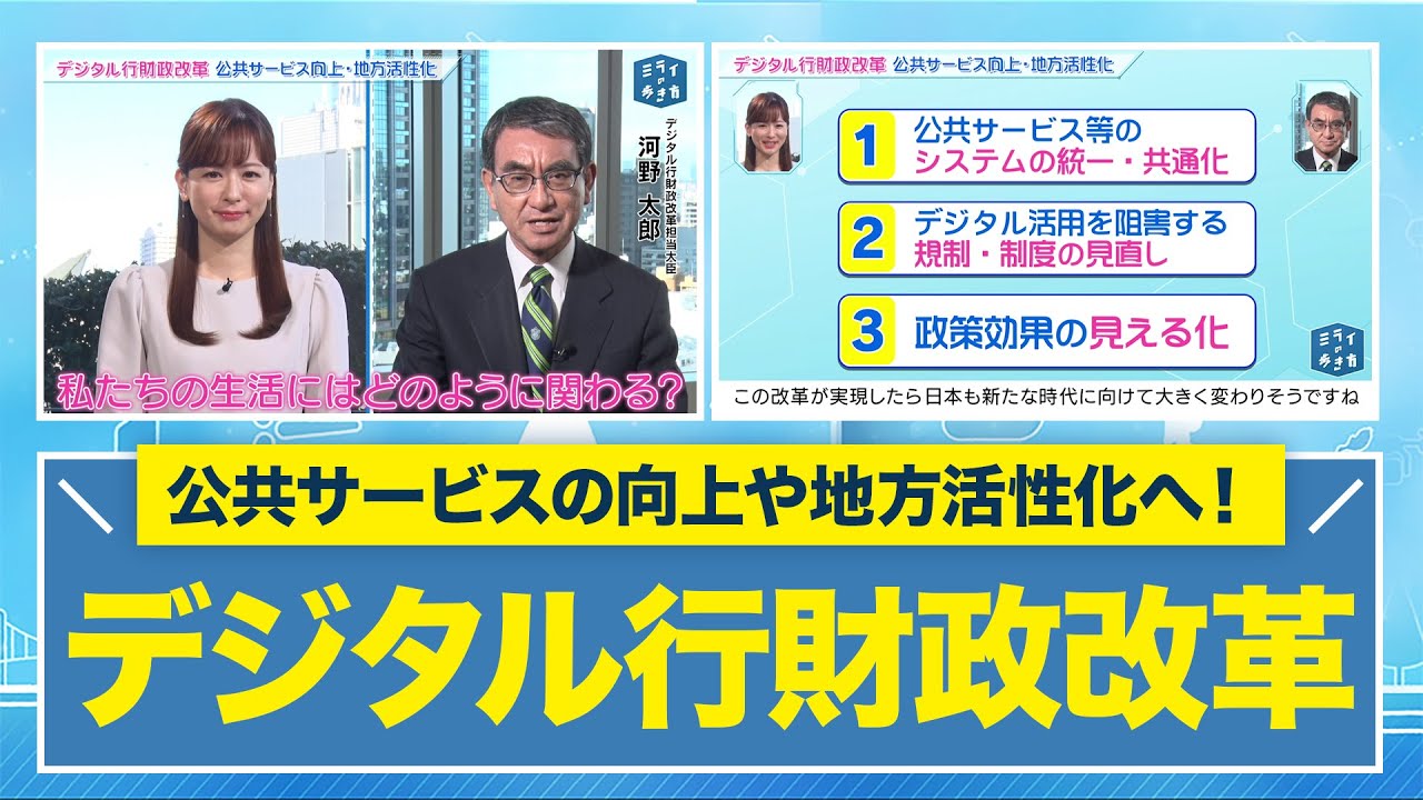デジタル行財政改革で公共サービス向上・地方活性化 ミライの歩き方 2024年1月17日放送分【公式】