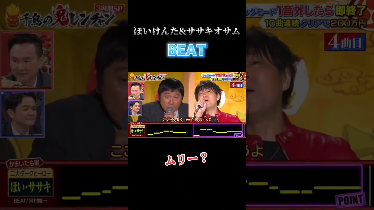 #千鳥の鬼レンチャン #ほいけんた #ササキオサム #beat #ひとみ婆さん