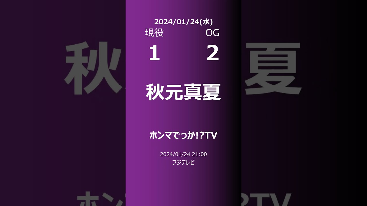 【修正版】【明日の乃木坂】現役・OG 2024/01/24 #shorts #乃木坂46 【番組出演】
