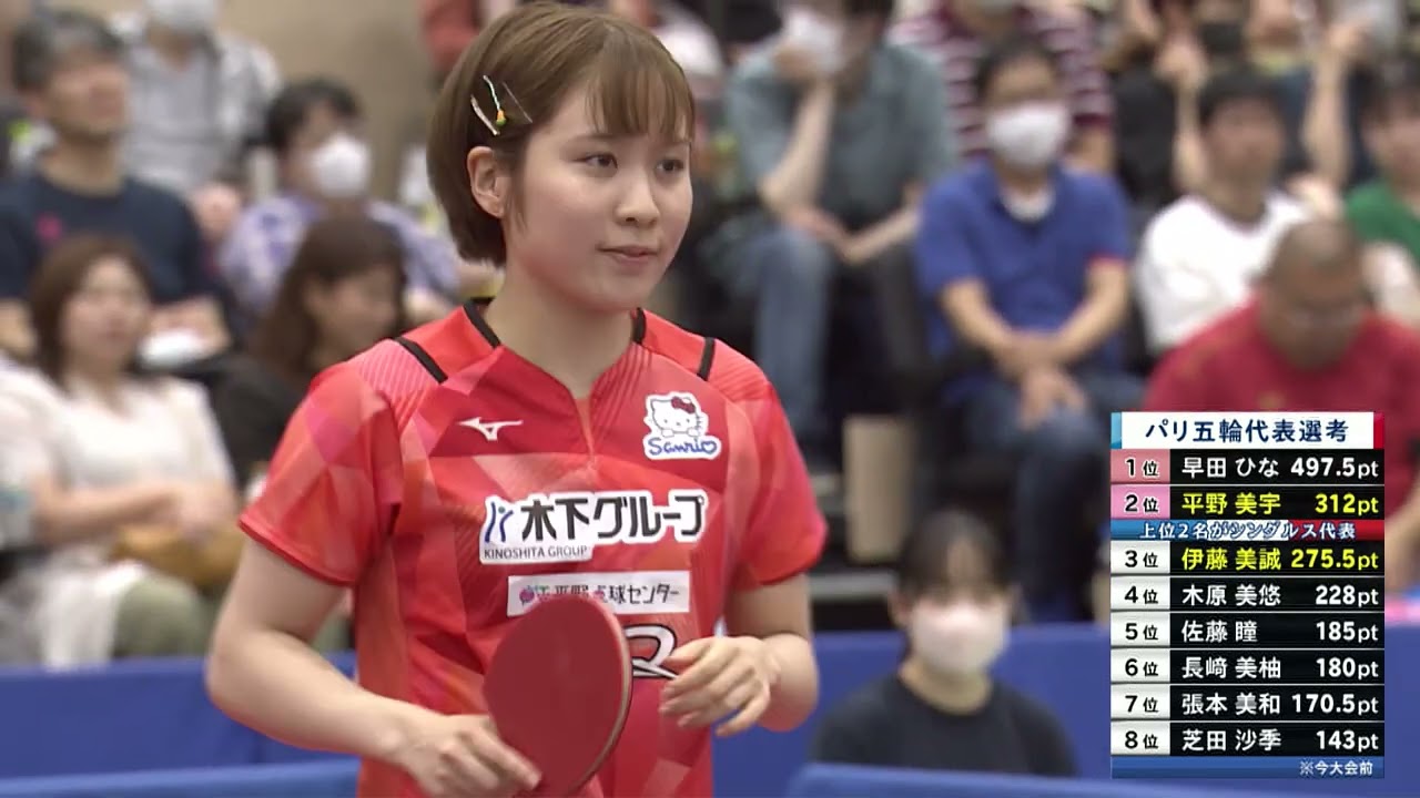 【プレイバック】女子準決勝 伊藤美誠 vs 平野美宇｜2023年 第5回パリ五輪日本代表選考会｜Ito Mima vs Hirano Miu【日本語実況解説】