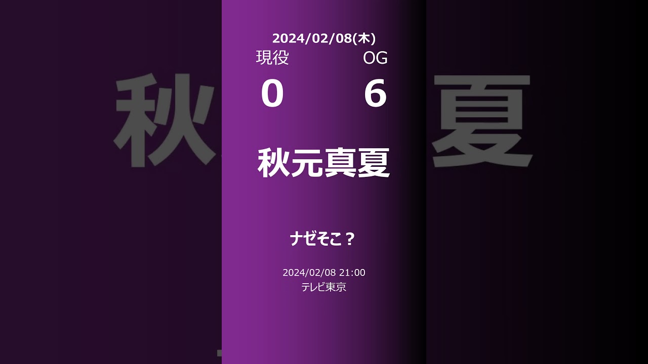 【明日の乃木坂】現役・OG 2024/02/08 #shorts #乃木坂46 【番組出演】