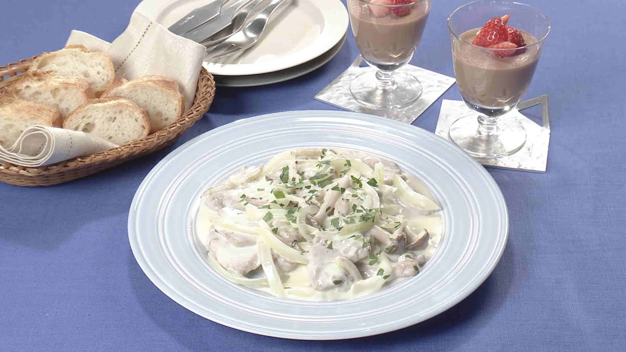 【3分クッキング公式】豚ヒレ肉のフリカッセ／板チョコムース