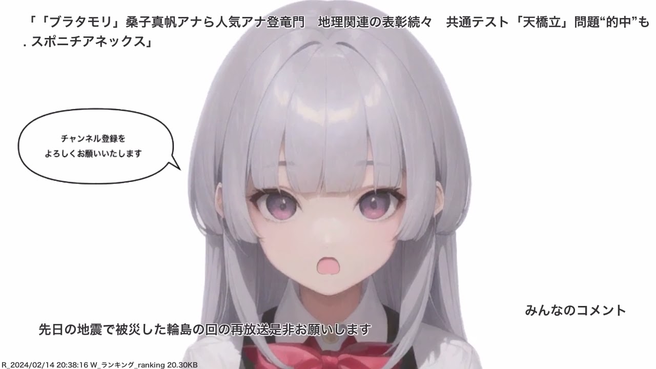 「ブラタモリ」桑子真帆アナら人気アナ登竜門　地理関連の表彰続々　共通テスト「天橋立」問題“的中”も. スポニチアネックス、その他