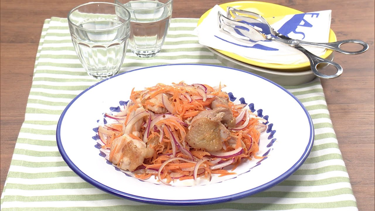 【3分クッキング公式】グリルチキンとにんじんのマリネ