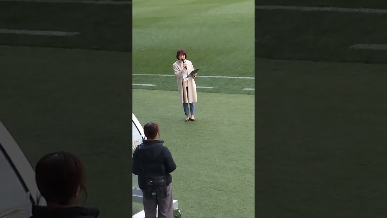 @エディオンピースウィング広島　オープニングイベント司会です　久保田夏菜さん　🎪⚽🏟🎊👩😍🎤