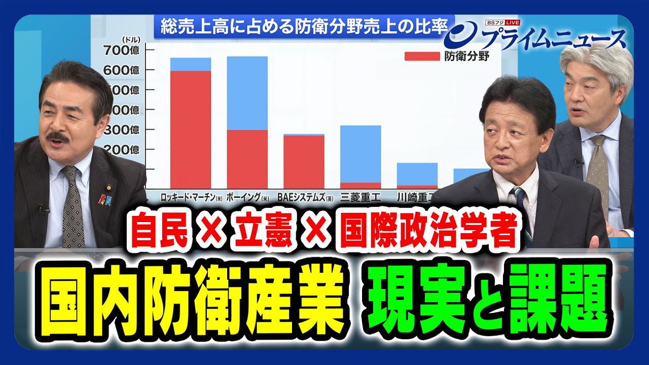 【国内防衛産業の現実】国際社会での立ち位置は 佐藤正久×渡辺周×鈴木一人 2024/2/15放送＜後編＞