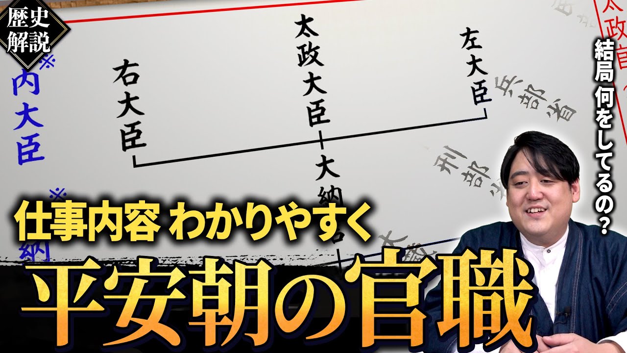 平安朝の『官職』仕事内容をわかりやすく紹介します。