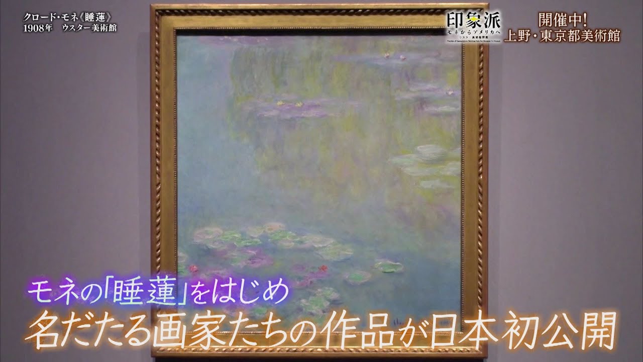 夜バゲット2月17日放送から、現在開催中の『印象派 モネからアメリカへ ウスター美術館所蔵』をピックアップ配信！展覧会場をリポート！